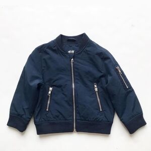 H&M Kids Dark Blue Bomber Jacket